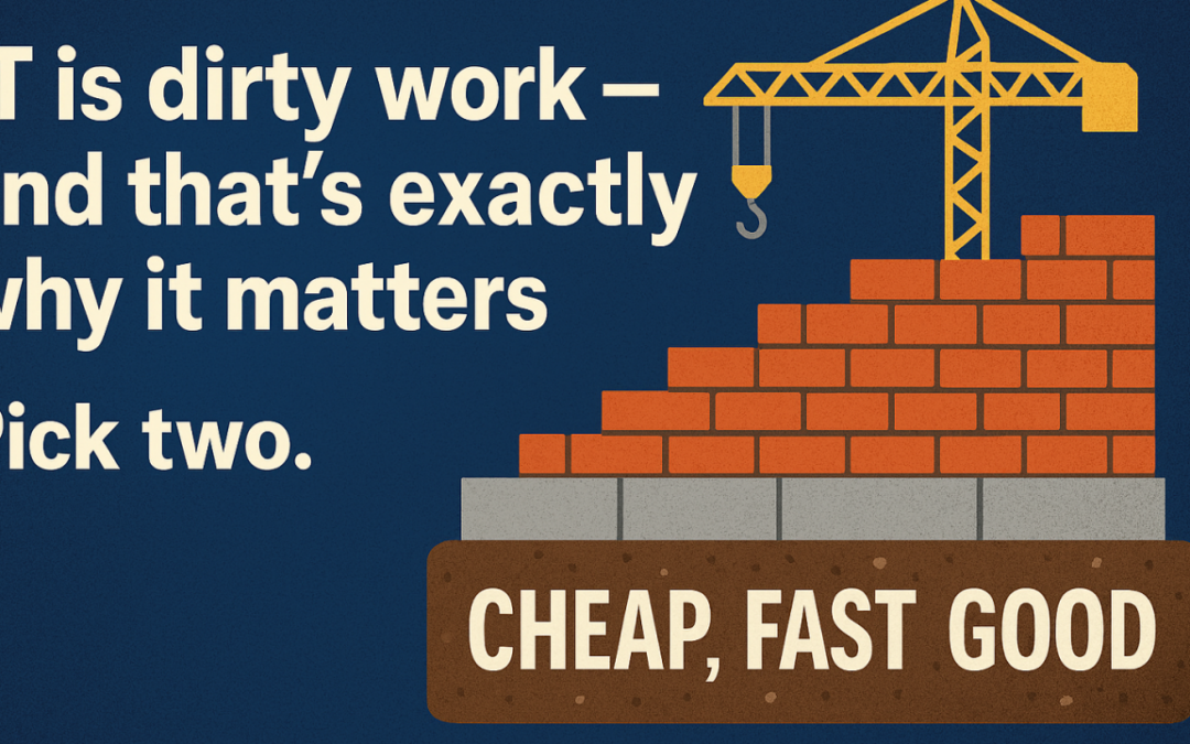 IT is dirty work — and that’s exactly why it matters.