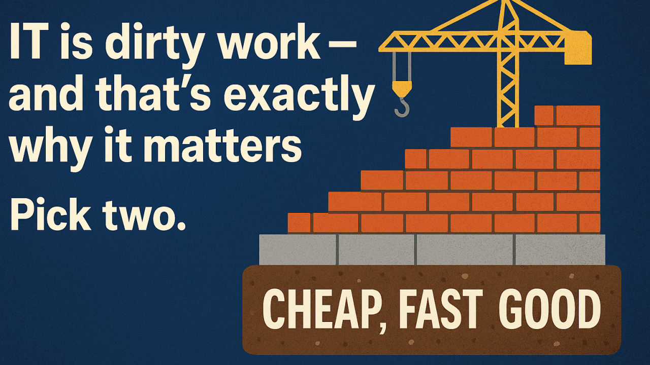 IT is dirty work — and that’s exactly why it matters.