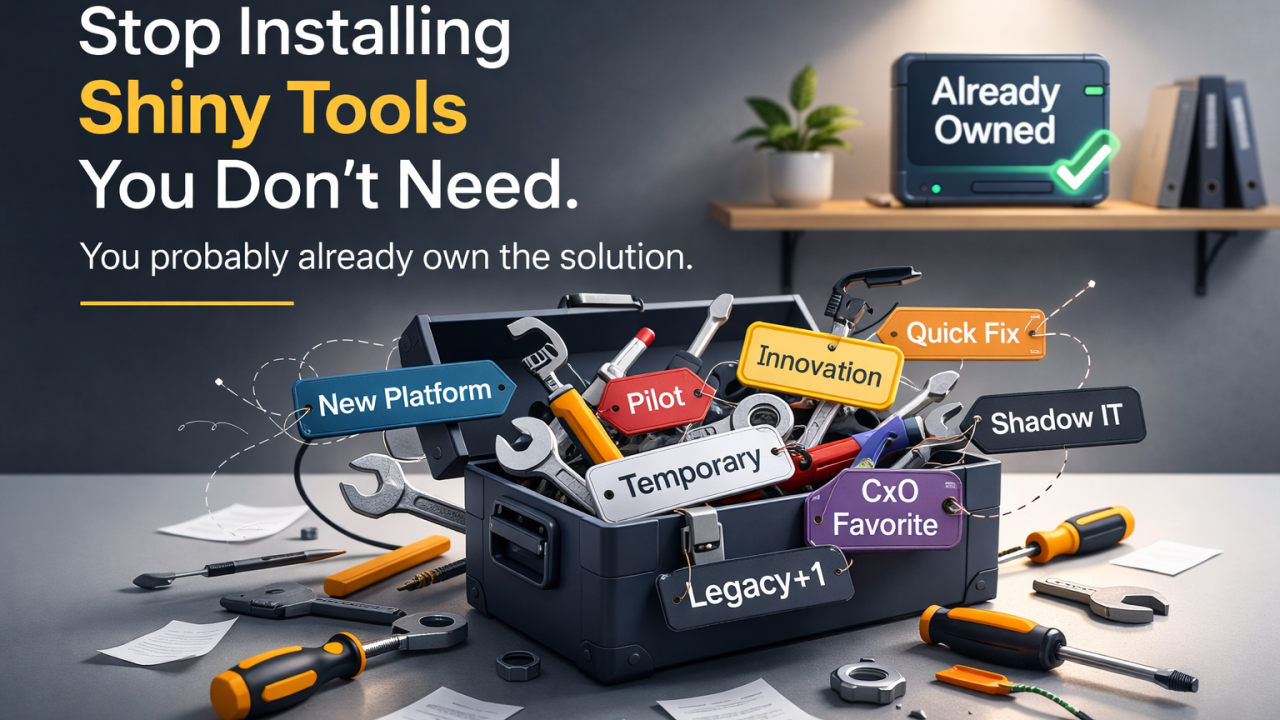 Can We Please Stop Installing Shiny New Tools and Applications We Don’t Need?